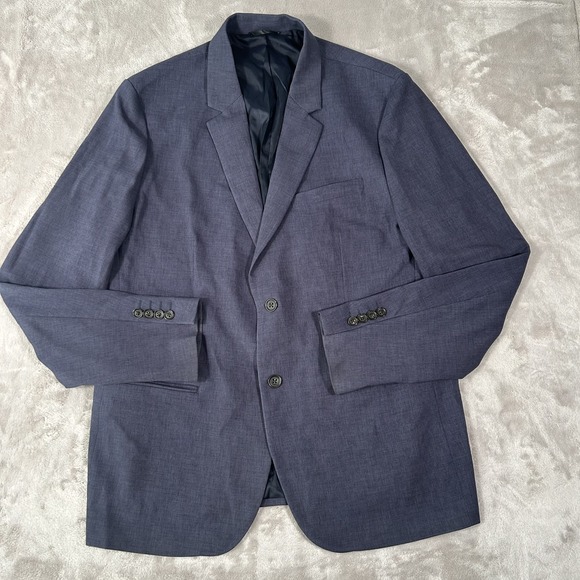 NWT Bluffworks Presidio Travel Blazer Men's Size 46L Slim Fit Navy Blue New - Picture 6 of 16